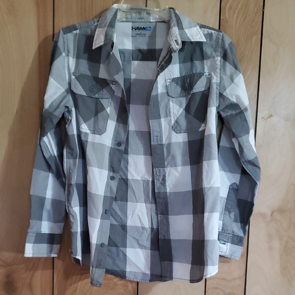 . Other - Tony Hawk Gray Casual Button Down Shirt with Classic Design